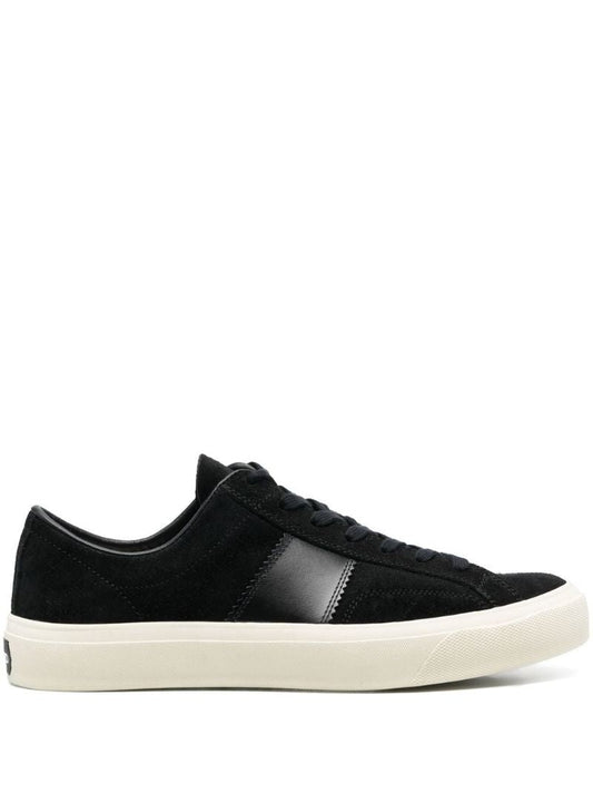 Black Lace Up Low Top Sneakers