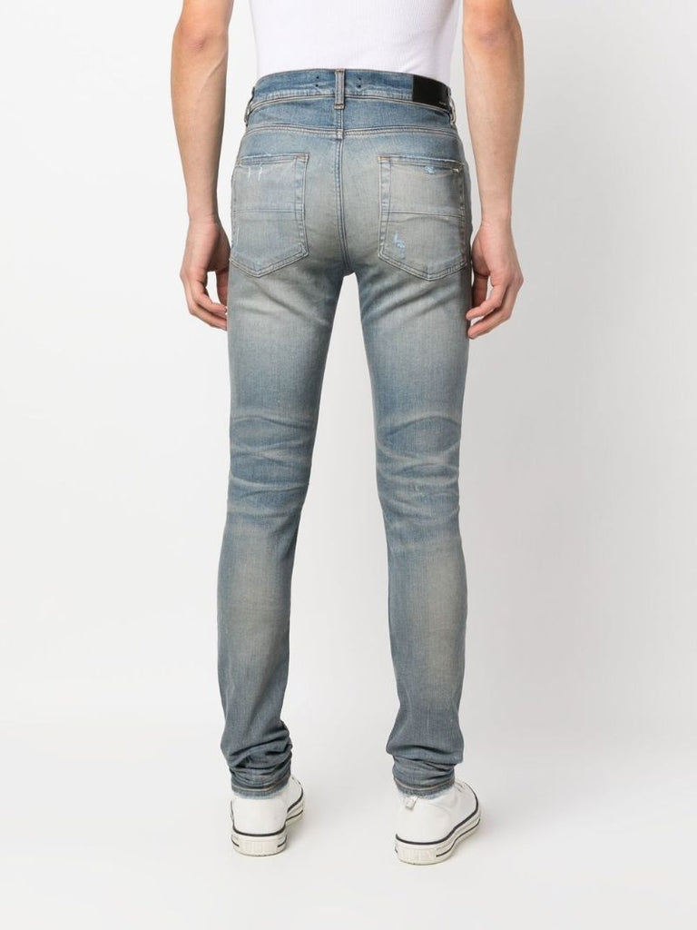 Blue Distressed Skinny Jeans