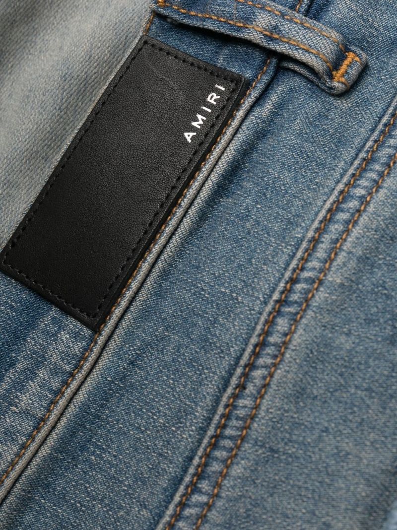 Blue Distressed Skinny Jeans
