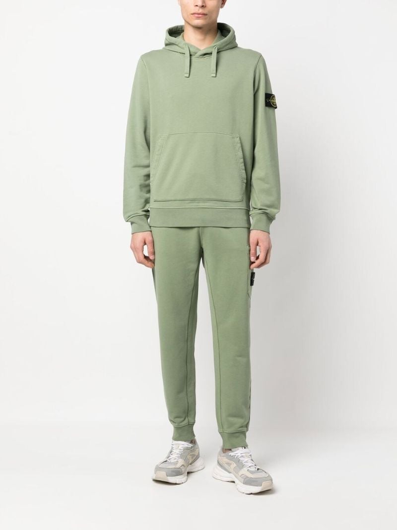 Green Compass Patch Cotton Hoodie