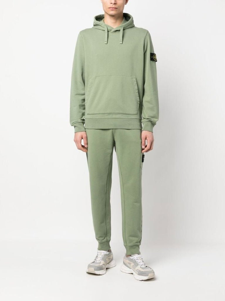 Green Compass Patch Cotton Hoodie