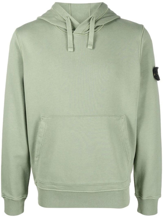 Green Compass Patch Cotton Hoodie