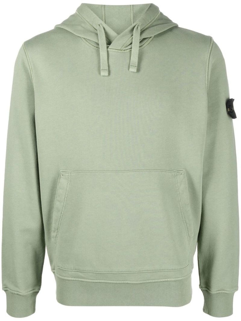 Green Compass Patch Cotton Hoodie