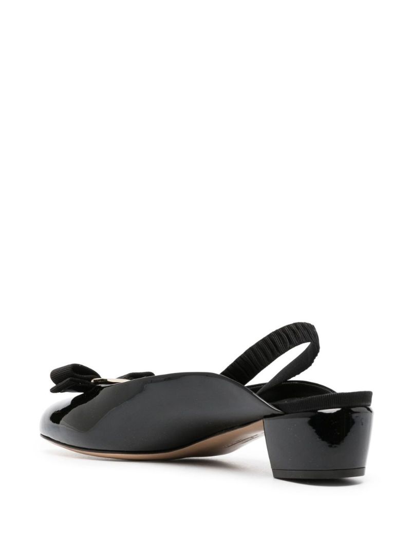 Black Round Toe Mules