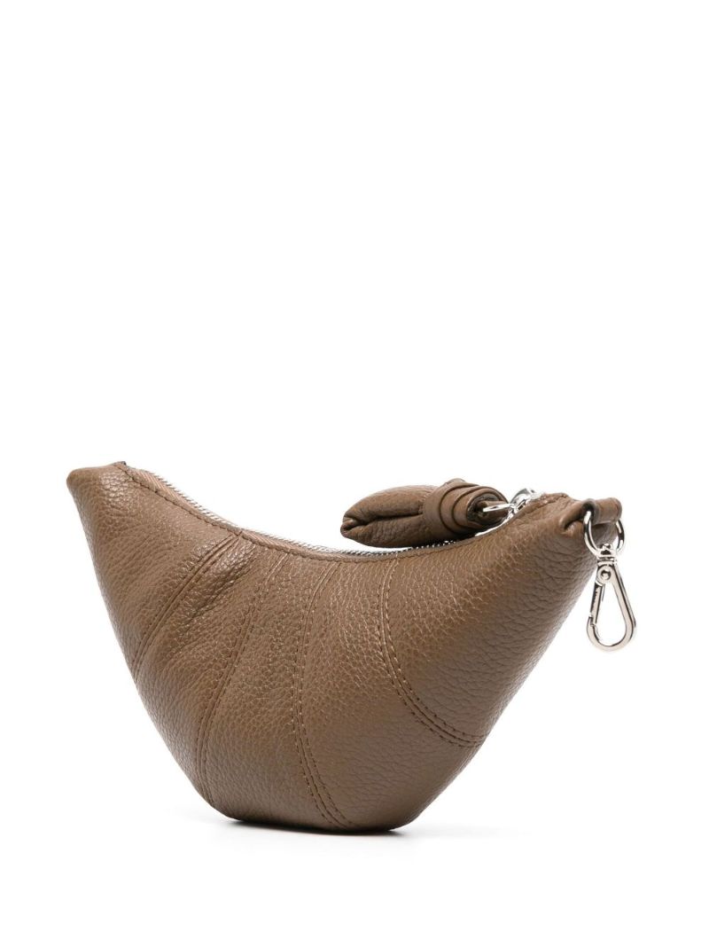 Brown Croissant Leather Purse