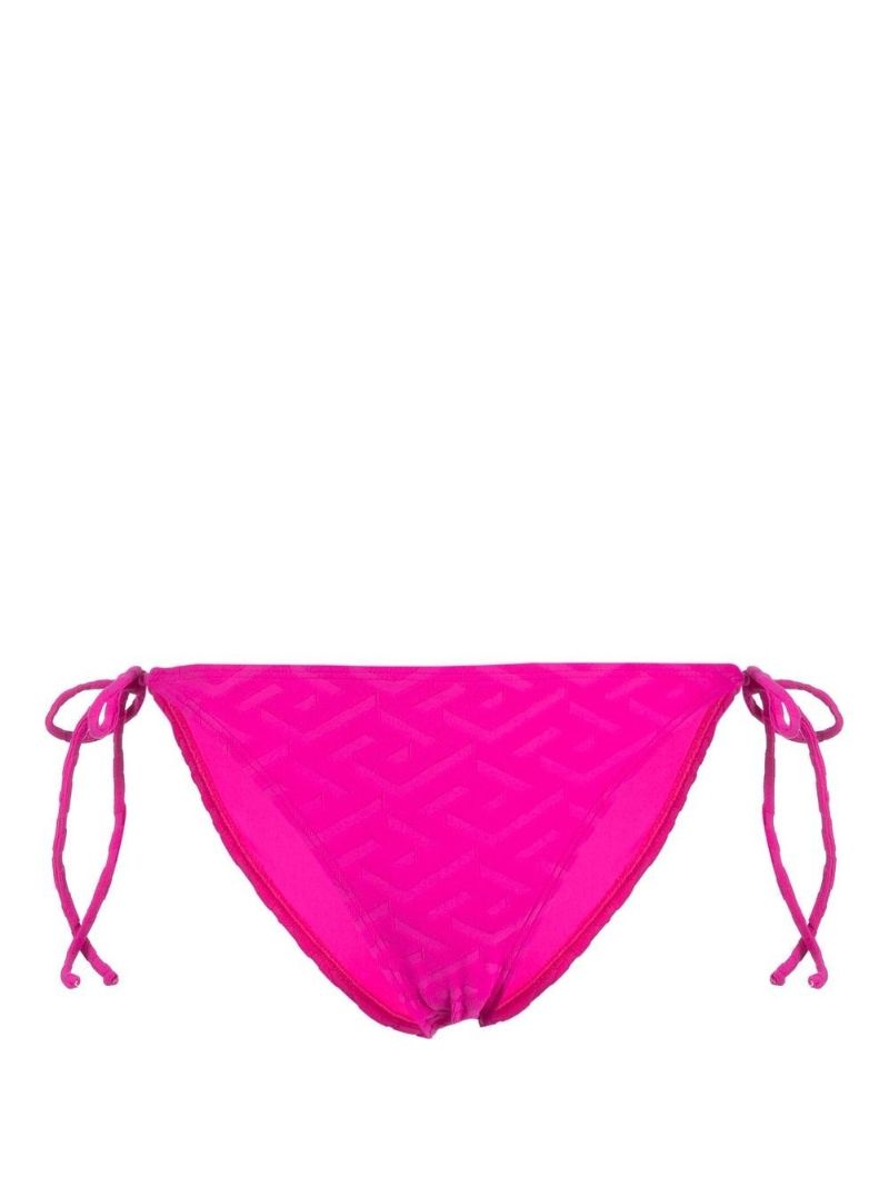 Pink La Greca Jacquard Bikini Briefs