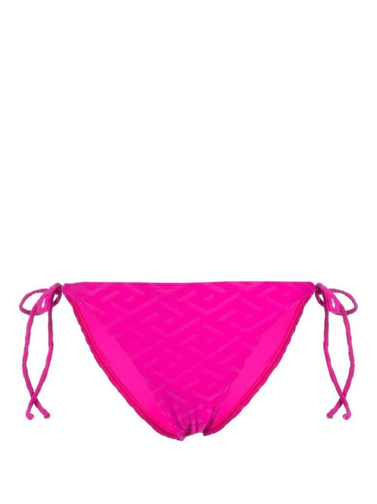 Pink La Greca Jacquard Bikini Briefs