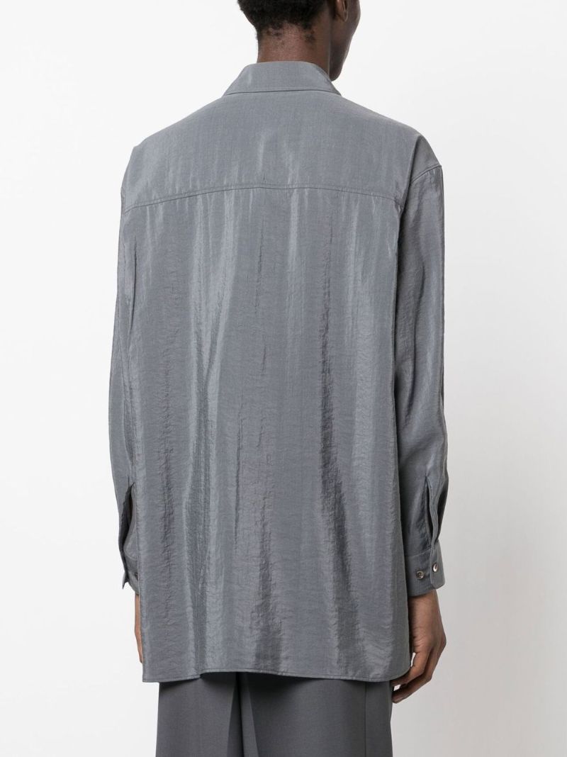 Grey Classic Collar Shirt
