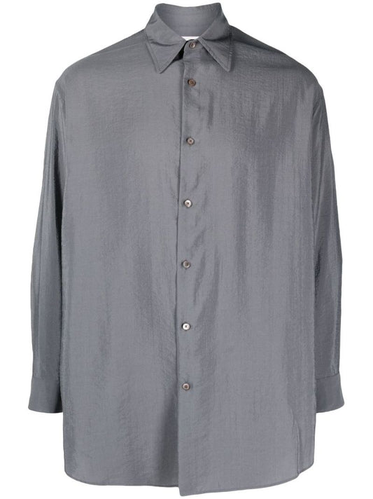 Grey Classic Collar Shirt
