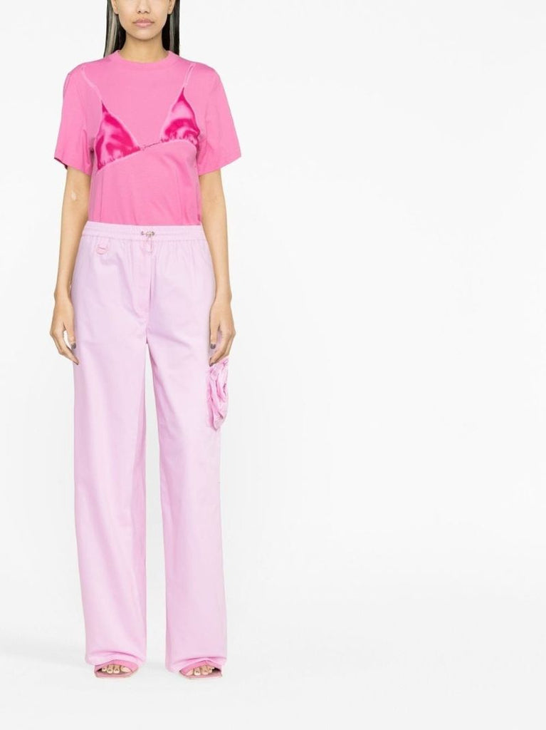 Pink Bikini Print Cotton T-shirt