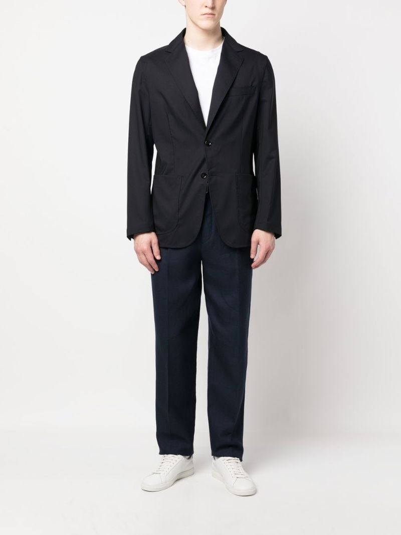 Blue Single-breasted Blazer