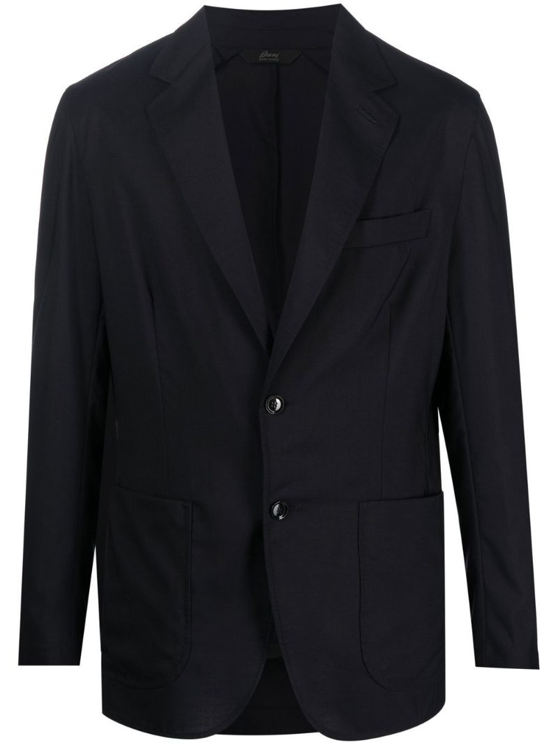 Blue Single-breasted Blazer