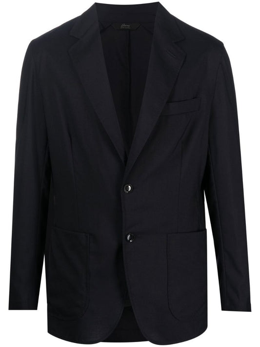 Blue Single-breasted Blazer