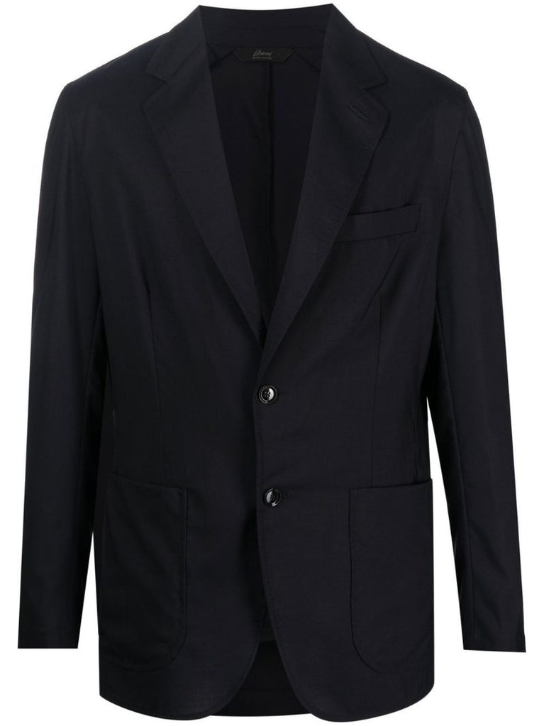 Blue Single-breasted Blazer