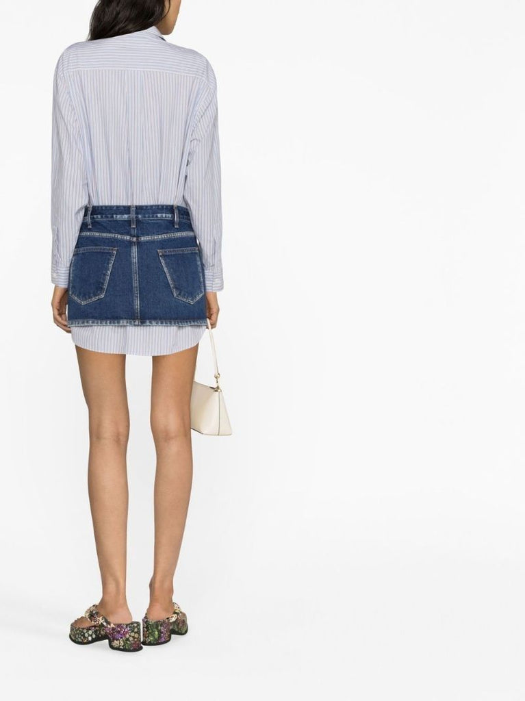 Blue Stripe Print Shirt