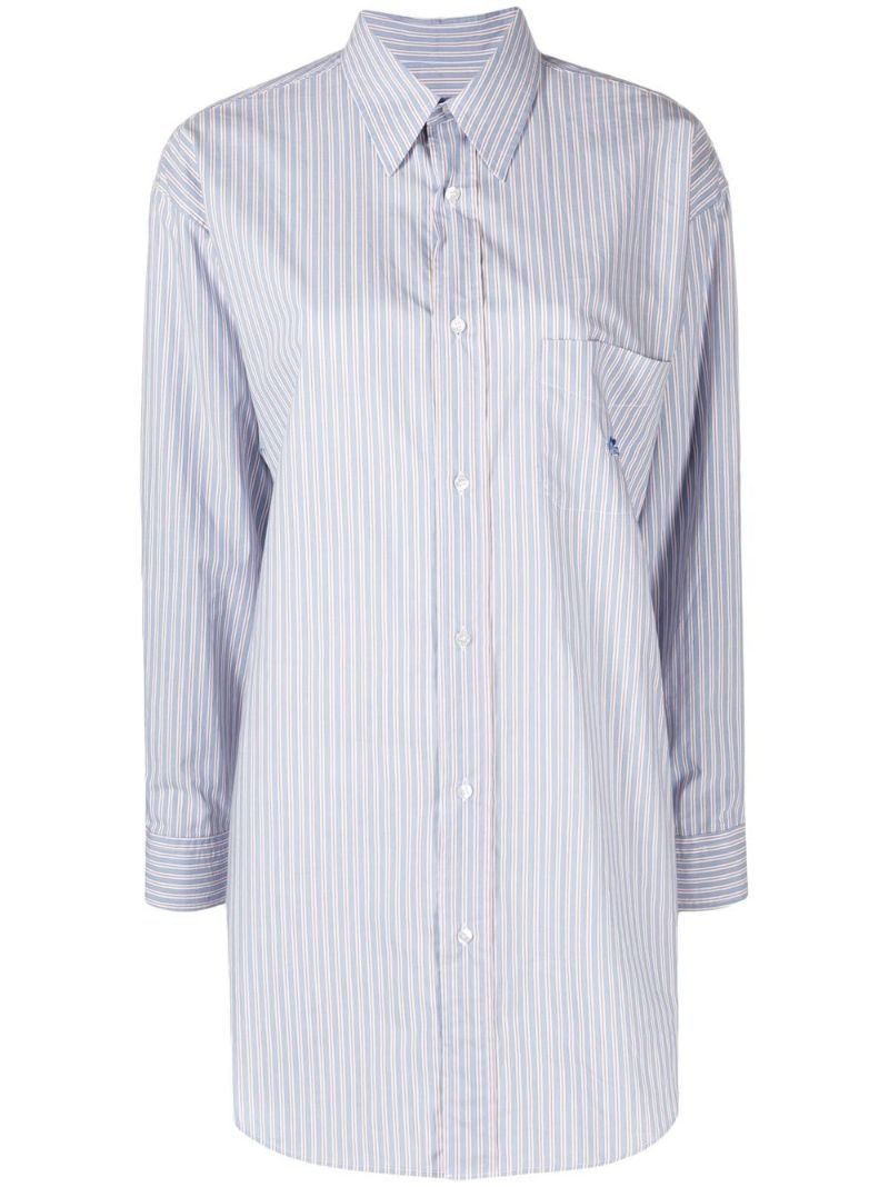 Blue Stripe Print Shirt