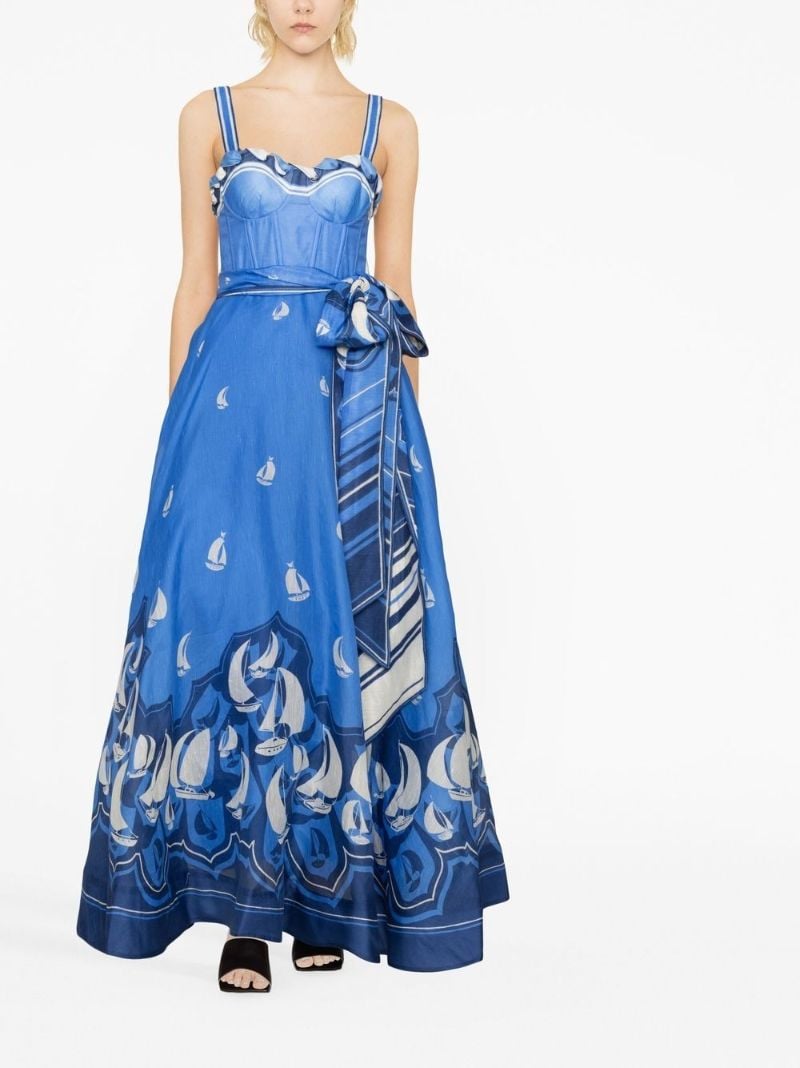 Blue High Tide Maxi Dress