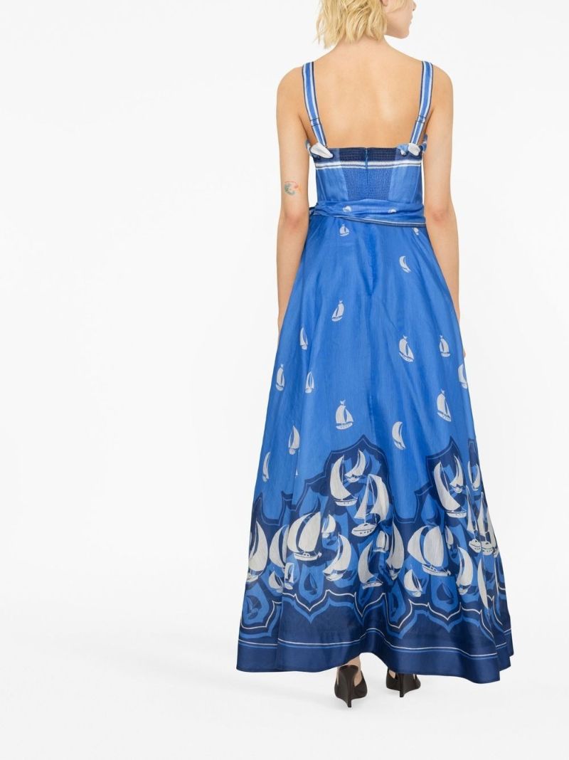 Blue High Tide Maxi Dress