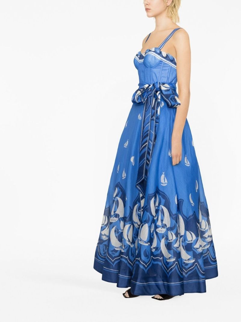 Blue High Tide Maxi Dress