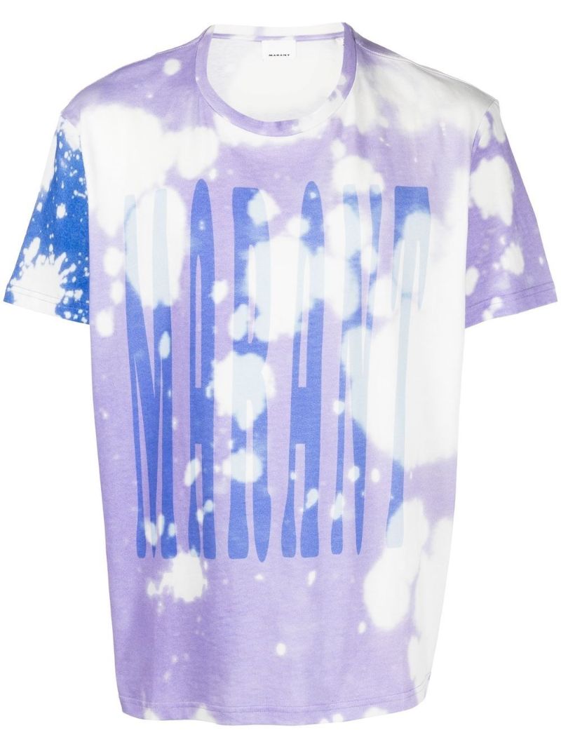 White Logo Print Organic Cotton T-shirt