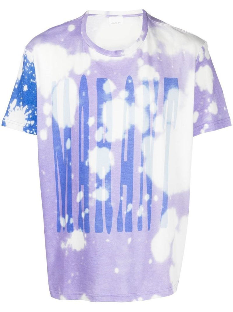 White Logo Print Organic Cotton T-shirt