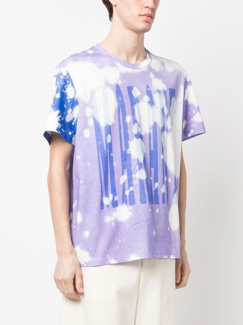White Logo Print Organic Cotton T-shirt