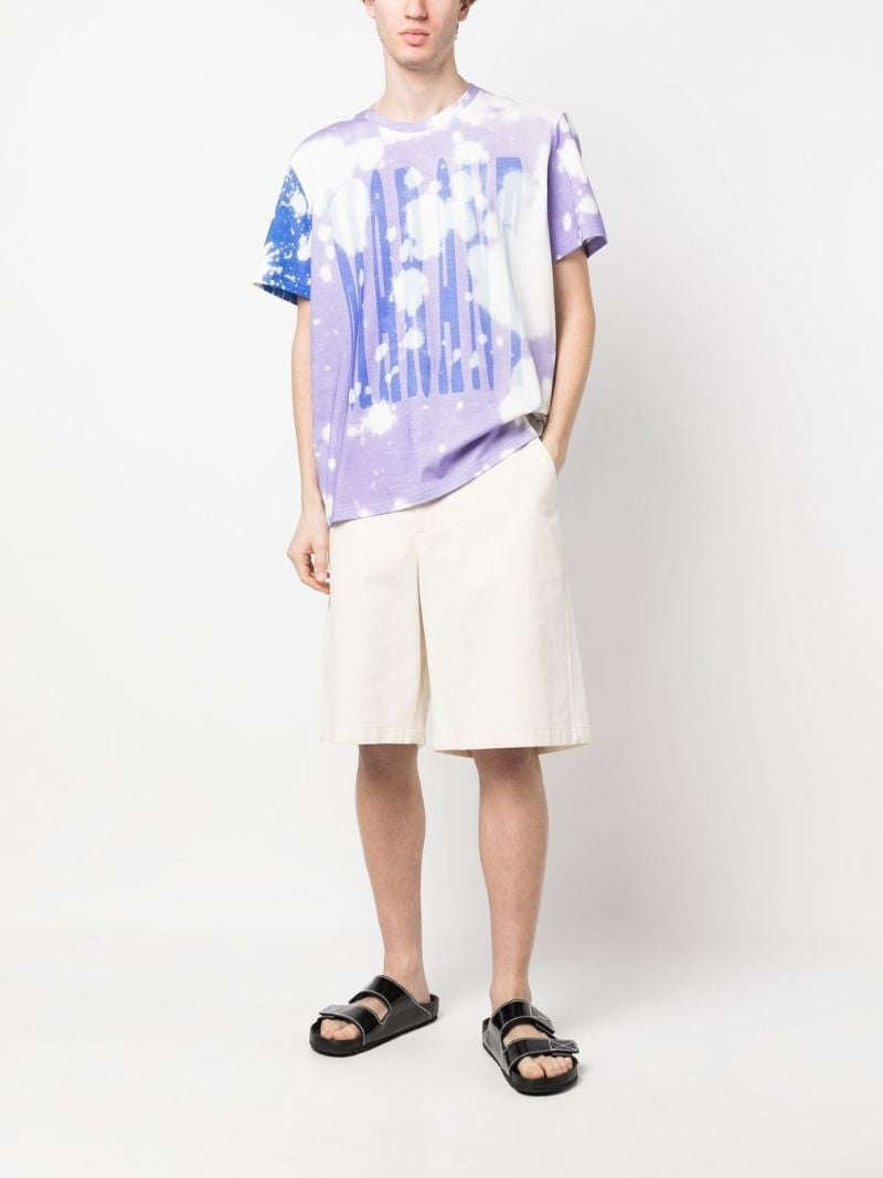 White Logo Print Organic Cotton T-shirt