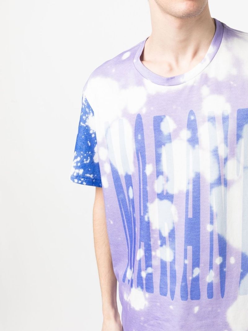 White Logo Print Organic Cotton T-shirt
