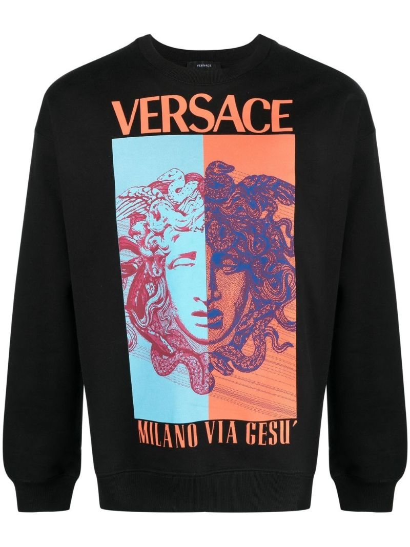 Black Medusa Graphic Sweatshirt