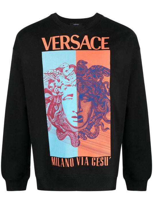 Black Medusa Graphic Sweatshirt