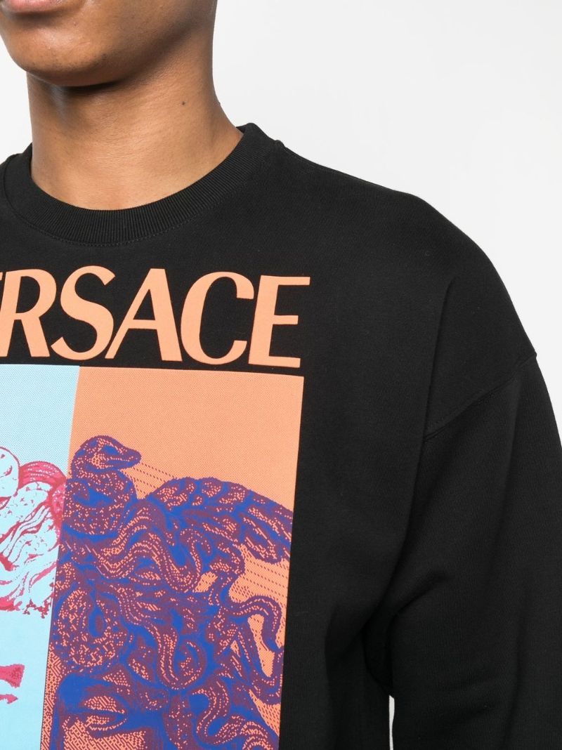 Black Medusa Graphic Sweatshirt