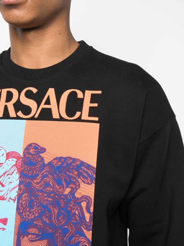 Black Medusa Graphic Sweatshirt