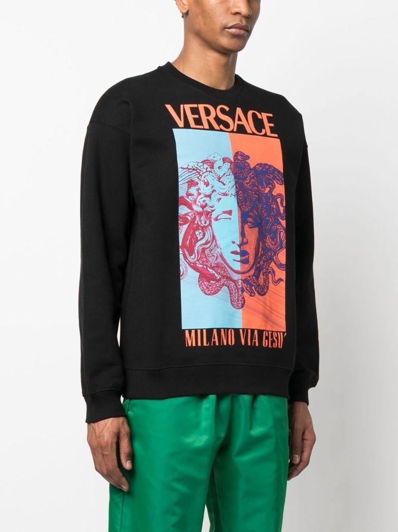 Black Medusa Graphic Sweatshirt