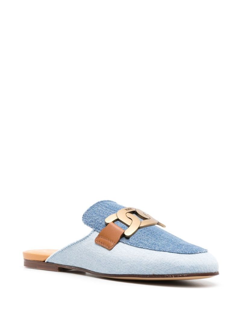 Blue Kate Denim Mules