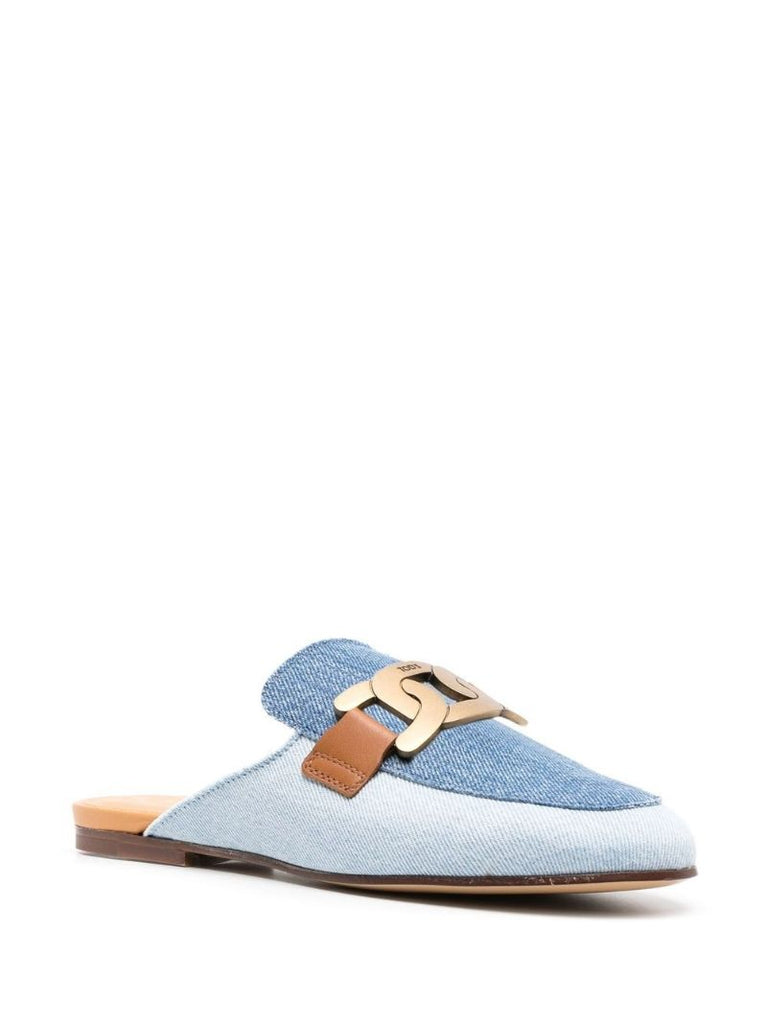 Blue Kate Denim Mules