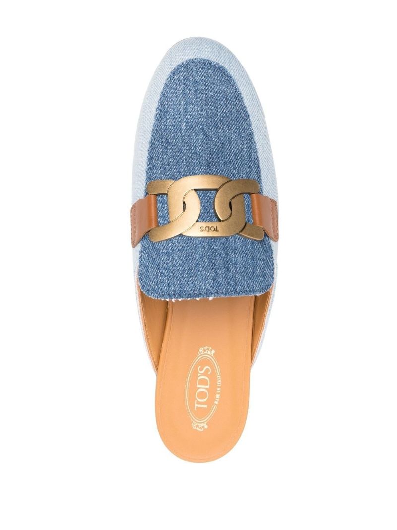 Blue Kate Denim Mules
