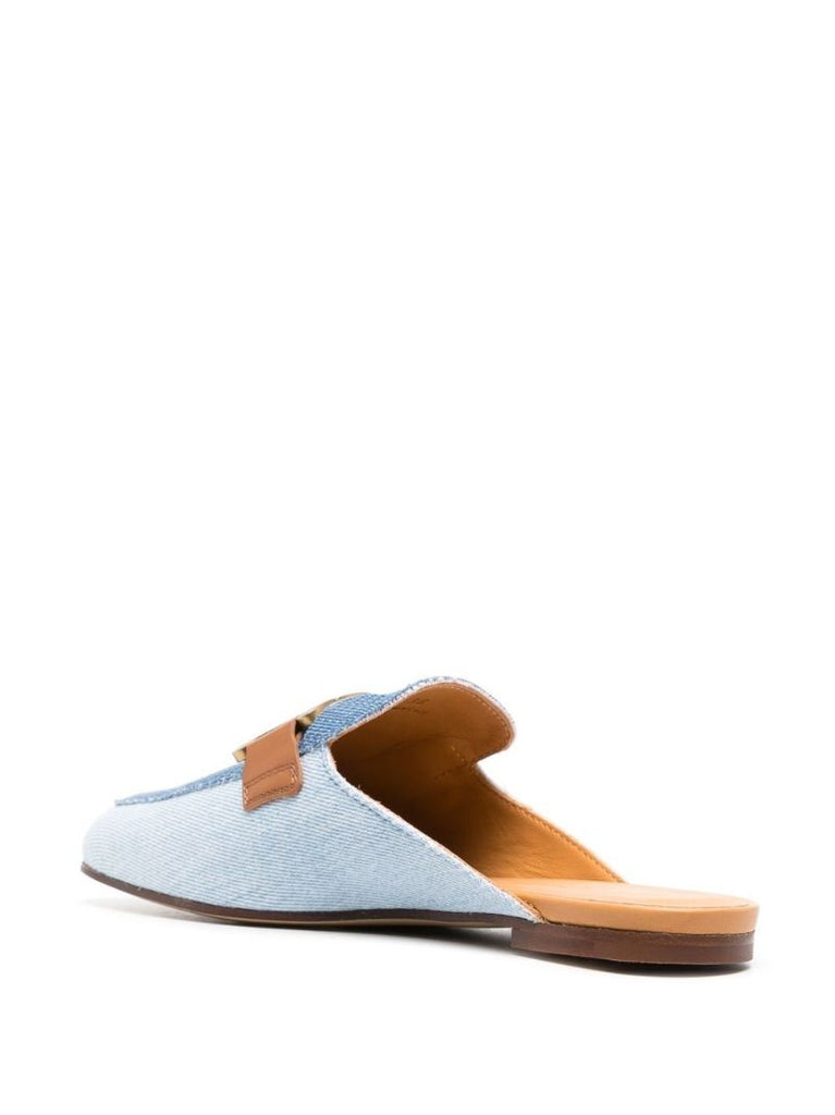 Blue Kate Denim Mules