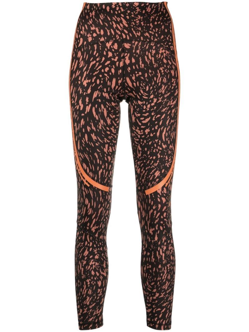 Black Truepace Graphic Print Leggings