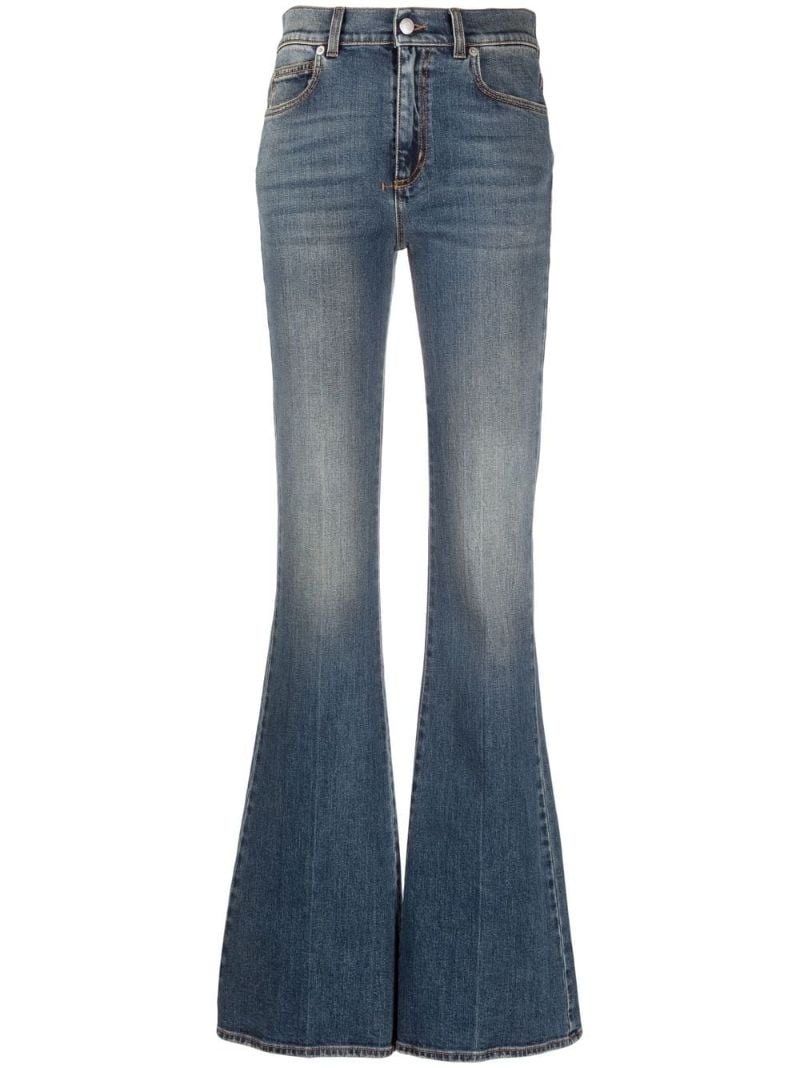 Blue High-rise Bootcut Jeans