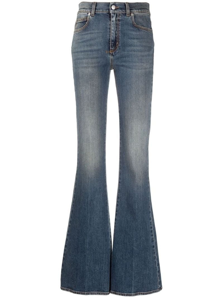Blue High-rise Bootcut Jeans