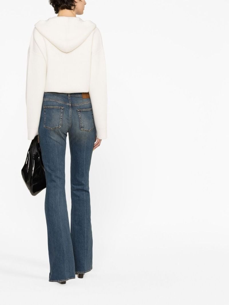Blue High-rise Bootcut Jeans