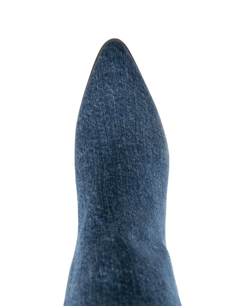 Blue Oli 80 Denim Knee-high Boots
