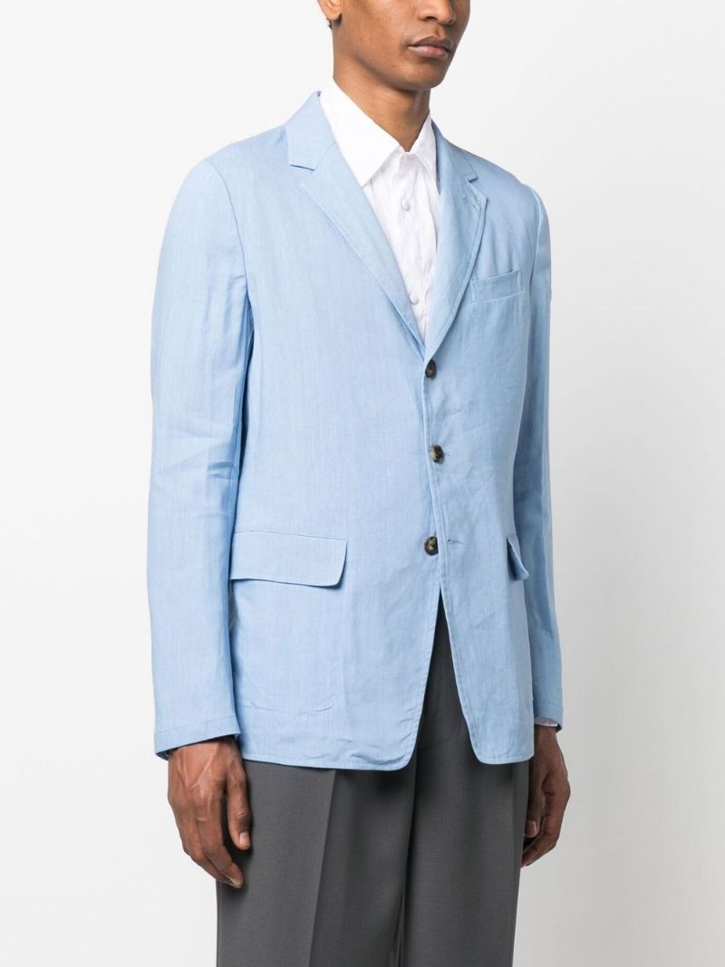 Blue Single-breasted Blazer
