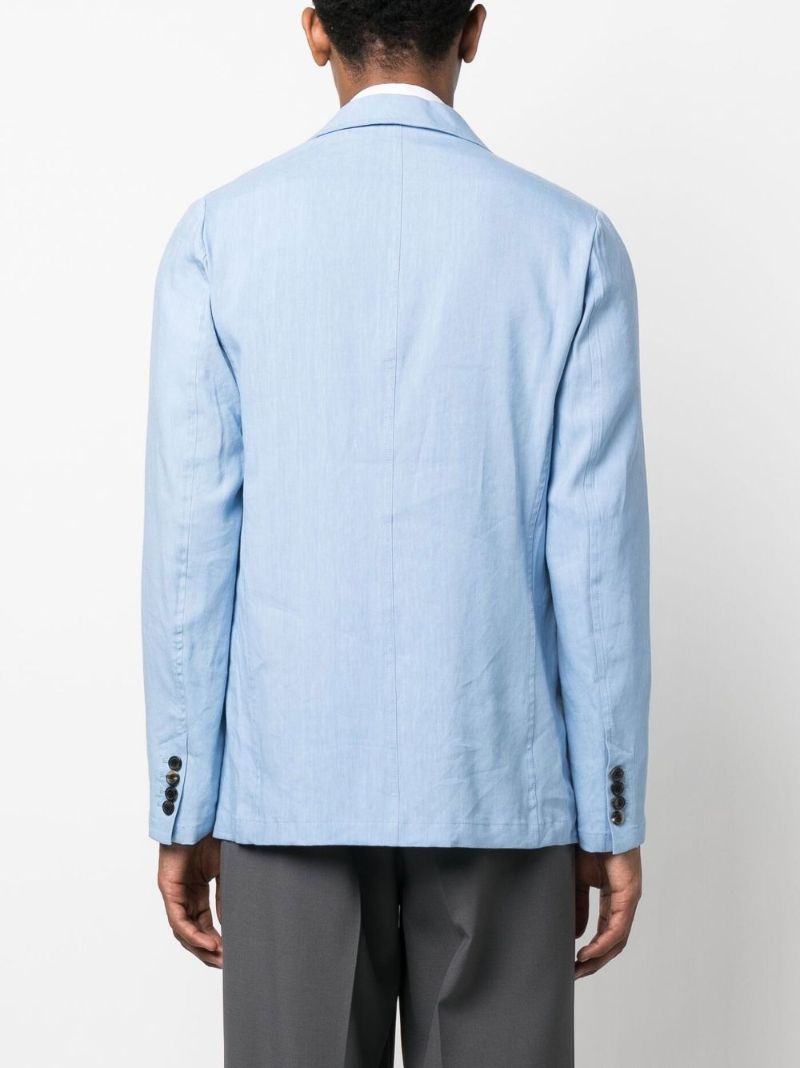 Blue Single-breasted Blazer