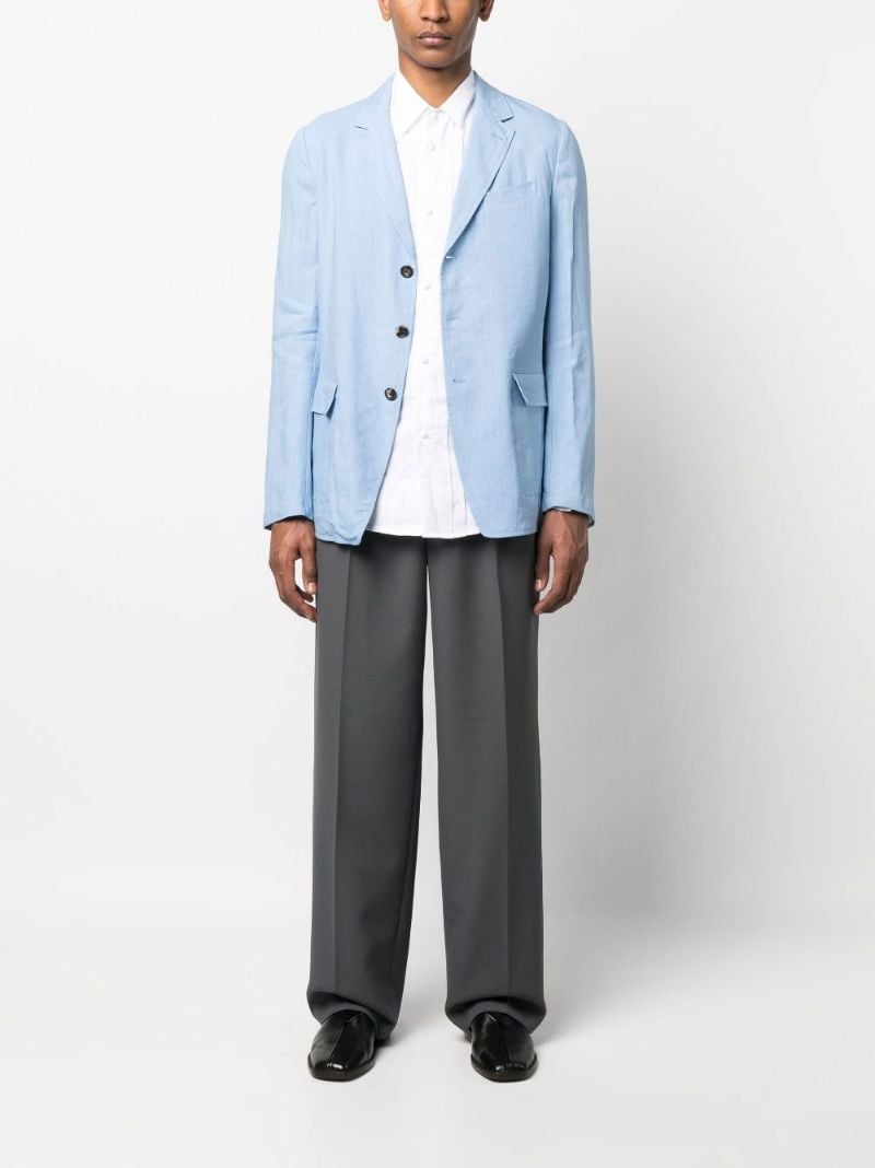Blue Single-breasted Blazer
