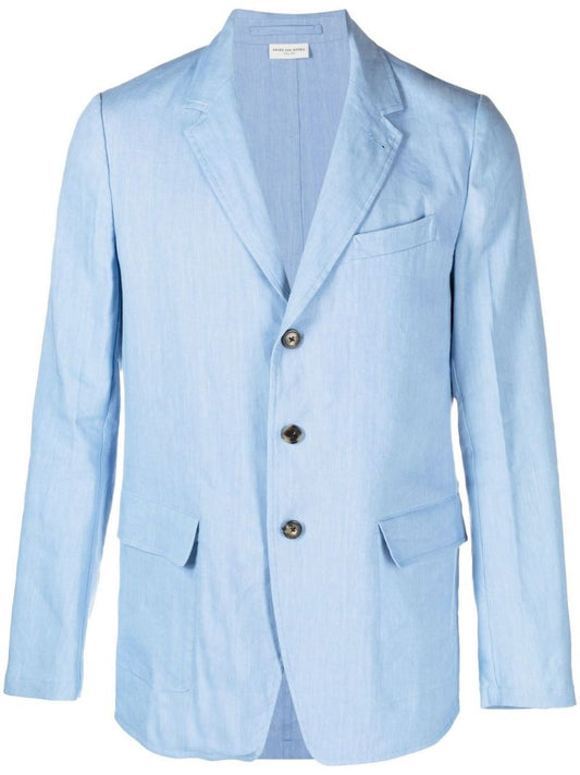 Blue Single-breasted Blazer