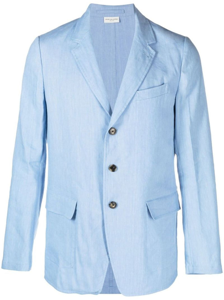 Blue Single-breasted Blazer