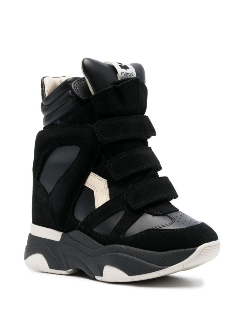 Black Balskee Wedge Sneakers