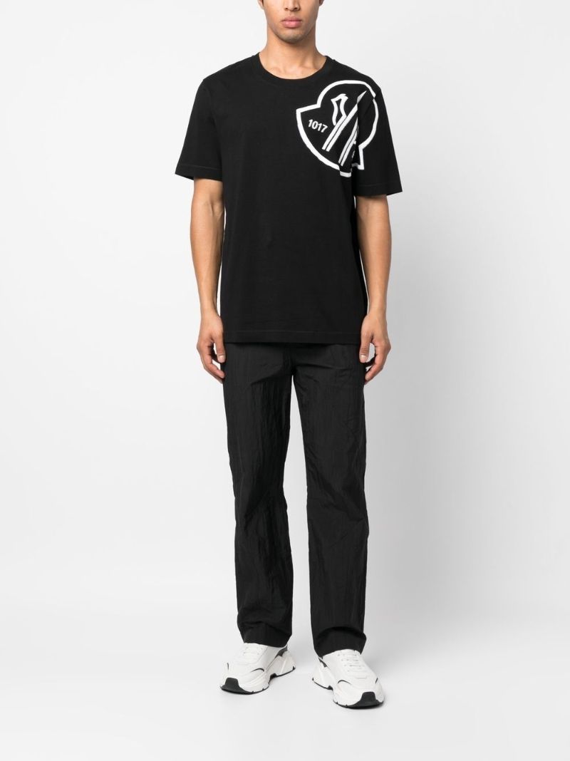 Black Logo Print T-shirt