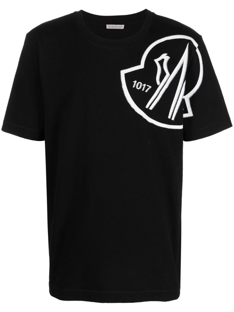 Black Logo Print T-shirt